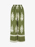 Pantalon droit imprimé ikat - Kaki - 1