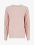 Pull en maille tressée coupe droite - Rose - 1