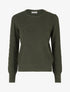 Pull droit en maille fantaisie - Kaki - 1