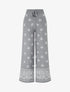 Pantalon en maille à imprimé ikat - Gris - 1