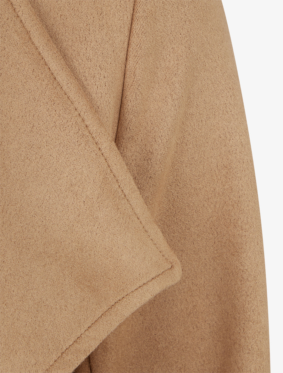 Veste suédine coupe droite - Camel clair