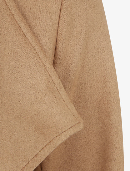 Veste suédine coupe droite - Camel clair