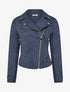Veste en suédine à fermeture zippée - Marine - 1
