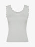 Débardeur côtelé irisé - Gris clair - 1