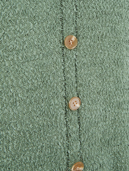 Débardeur en maille style peau de mouton - Kaki - 3