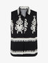 Chemise sans manches imprimé arabesques - Noir - 1