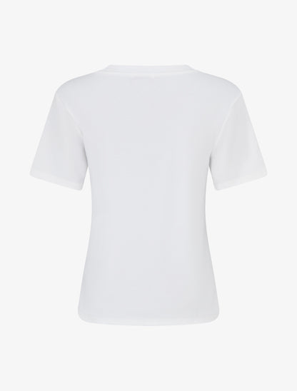 T-shirt manches courtes à motif floral - Blanc - 2
