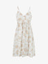 Robe mi-longue imprimé motif marins - Taupe - 1