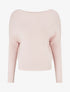 Pull droit manches chauve-souris et col bateau - Rose - 1