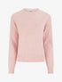 Pull droit col rond à motif noeud - Rose - 1