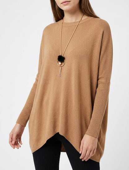 Pull long uni asymétrique - Camel