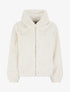 Blouson zippé en fourrure synthétique - Écru - 1