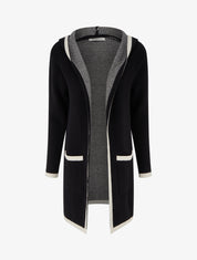 Gilet ouvert à capuche - Beige - 1
