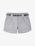 Short en feutrine à bords retroussés - Gris chiné - 4