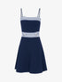 Robe patineuse à détails style marinière - Marine - 3