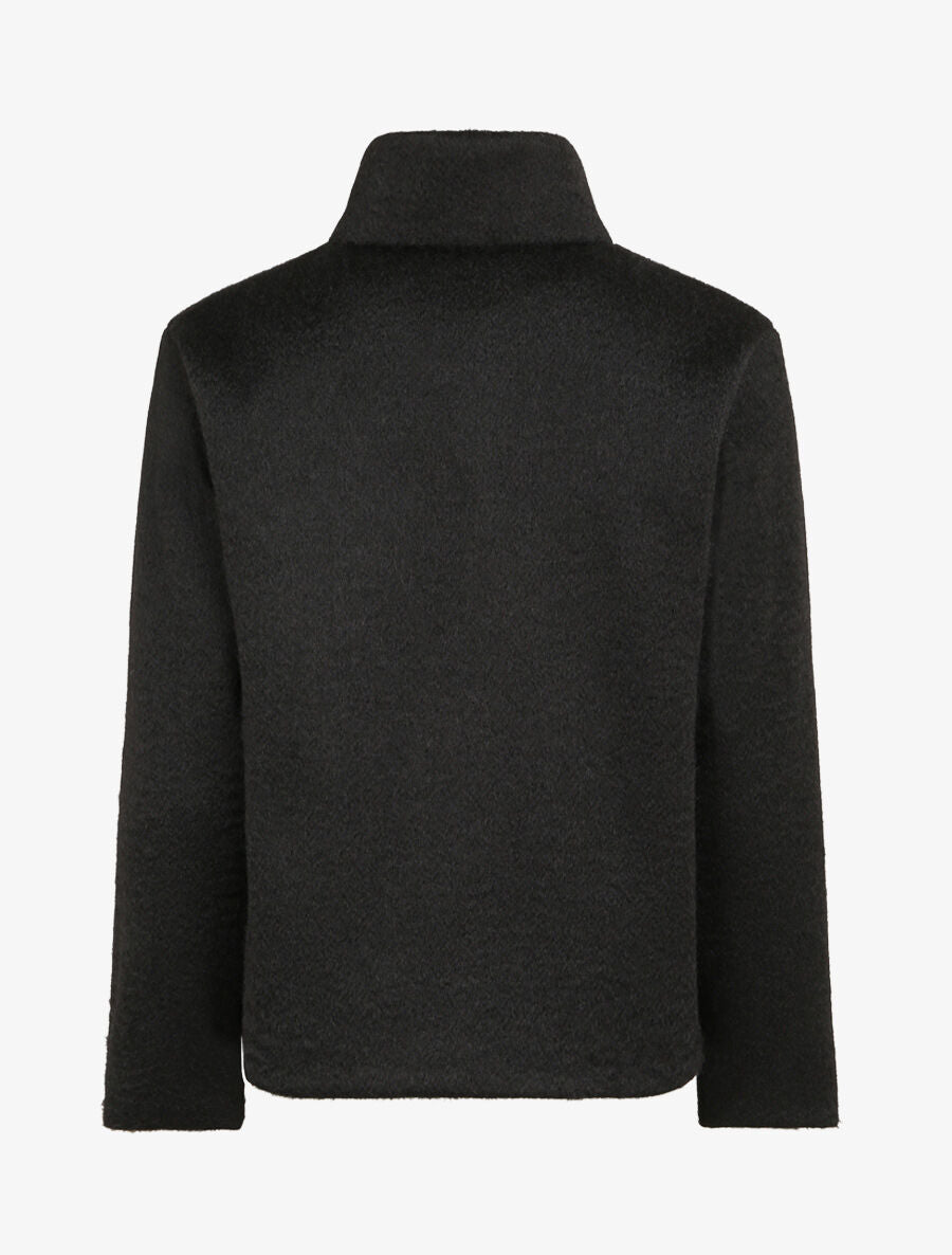 Veste zippée à col montant - Noir - 2