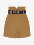 Short taille haute ceinturé - camel - 3