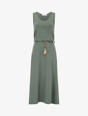 Robe à buste coupe boule - Kaki - 1