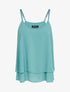 Top en voile à dos nageur - Turquoise - 3