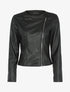 Veste ajustée en simili - Noir - 1