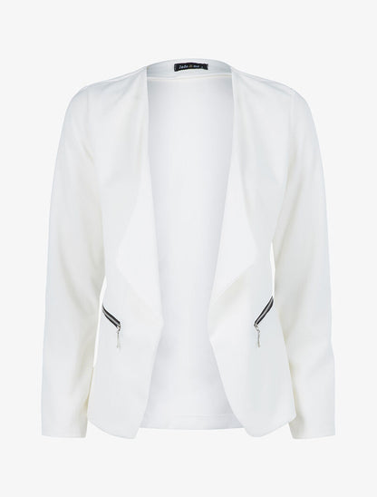 Veste à pans biseautés - Blanc - 1