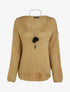 Pull oversize à dos long - Beige - 1