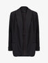 Blazer fluide à col châle - Noir - 1