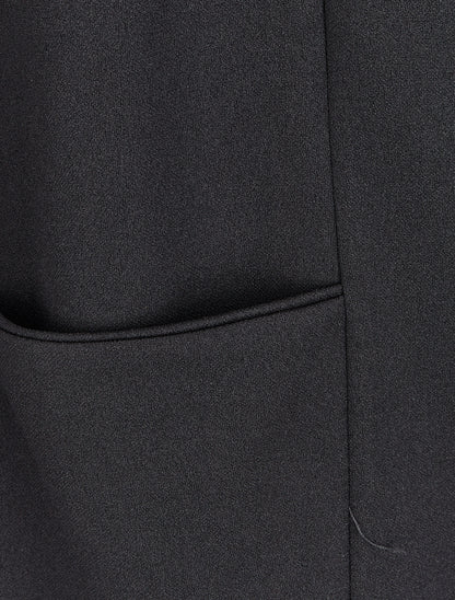 Blazer fluide à col châle - Noir - 3