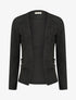 Veste ouverte en suédine à poches zippées en trompe l&