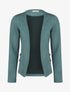 Veste ouverte en suédine à poches zippées en trompe l&