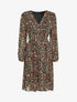 Robe patineuse à imprimé petites fleurs des champs - Noir - 4