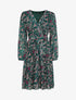 Robe patineuse à imprimé fleurs des champs - Vert émeraude - 1