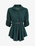 Tunique asymétrique à boucle stylisée - Vert - 1