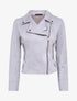 Perfecto en suédine à fausses poches zippées - Gris - 3
