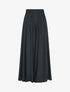 Pantalon palazzo à taille haute élastiquée - Noir - 1
