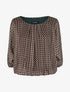 Blouse imprimé graphique coupe chauve-souris - Kaki - 1