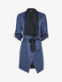 Veste en suédine à manches 3/4 à sangles - Marine - 3