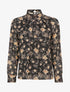 Blouse à imprimé fleuri - Noir - 1