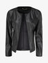 Veste en simili ouverte - Noir - 1