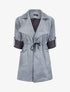 Veste en suédine à manches coudées ajustables - Gris foncé - 4