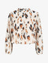 Blouse fluide à imprimé - Blanc - 4