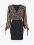 Robe fourreau à buste effet boule imprimé fleurs d&