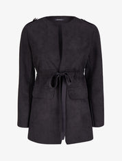 Veste en suédine à pattes d&