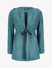 Veste en suédine à pattes d&