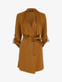 Veste à col châle asymétrique - Camel - 1