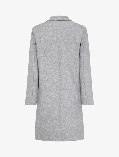 Manteau classique à un bouton - Gris chiné - 2