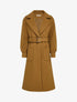 Manteau long à manches ballon - Camel - 1
