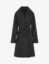 Manteau long oversize à col châle - Noir - 4