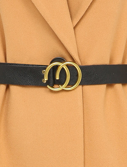 Manteau mi-long à un bouton - Beige foncé - 3