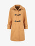 Duffle coat uni coupe oversize - Camel - 1